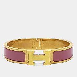 مملوكة مسبقًا كليكاش إيمايل مطلي ذهب من هيرمس