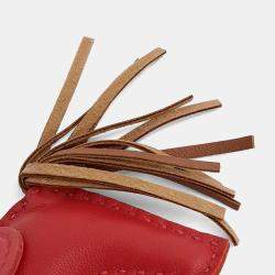 مملوكة مسبقًا Hermes Rodeo Leather Bag Charm Small