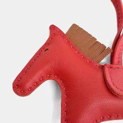 مملوكة مسبقًا Hermes Rodeo Leather Bag Charm Small