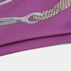 Pre Owned Hermes Maxi Twilly Multicolor Silk Scarf