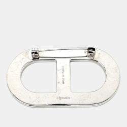 مملوكة مسبقًا بروش جلد برتقالي هيرمس شا ندال