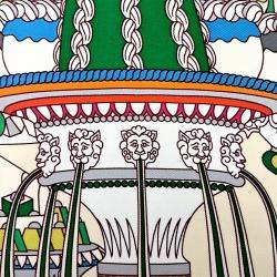 Pre Owned وشاح هيرمس حرير متعدد الألوان