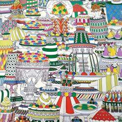 Pre Owned وشاح هيرمس حرير متعدد الألوان