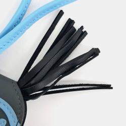 Pre Owned حلية حقيبة هيرميس روبيو أزرق أسود صغيرة