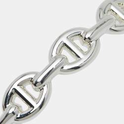 مملوكة مسبقًا Hermes Chain d'Ancre Sterling Silver Bracelet