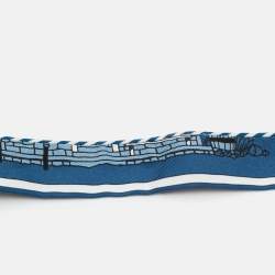 Pre Owned Hermes Bleu Ardoise Hermes-Paris Station Silk Candy Doll Twilly