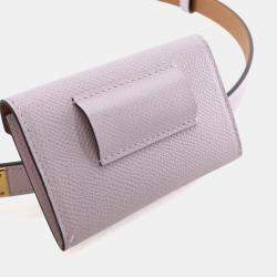 مملوكة مسبقًا Hermes Mauve Pale Epsom Kelly Pocket Belt 18