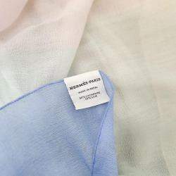 Pre Owned Hermes Multicolor Cashmere Silk Scarf