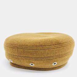 Pre Owned Hermes Cashmere Brown Beret