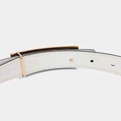 Pre Owned حزام هيرمس ميدور جلد أزرق (آر)