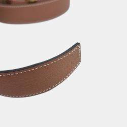 Pre Owned Hermes Black, Brown Reversible Leather Belt (Z)