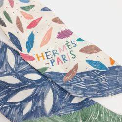 Pre Owned Hermes Multicolor Silk Twilly