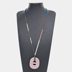 Pre Owned Hermes Multicolor Horn Necklace