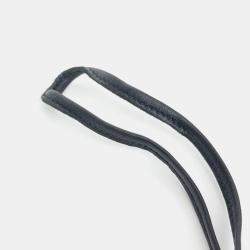 Pre Owned Hermes Pegasus Rodeo Black Leather Charm Medium (B)