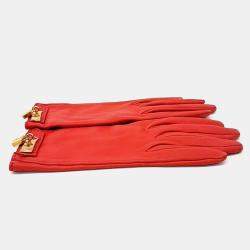 مملوكة مسبقًا Hermes Kelly Red gloves