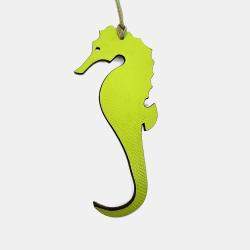 Pre Owned Hermes Petit H (Petit Hache) Seahorse Bag Charm