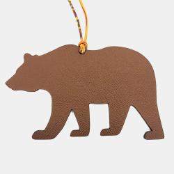 Pre Owned Hermes Petit H (Petit Hache) Bear Bag Charm