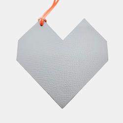 Pre Owned Hermes Petit H (Petit Hache) Heart Bag Charm