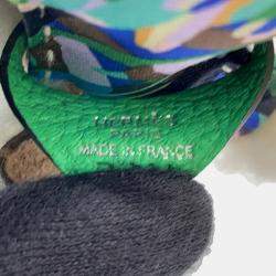 مملوكة مسبقًا Hermes Buddy Bag Charm Aloha Blue Hydra/Vert Comics Lambskin Mouton