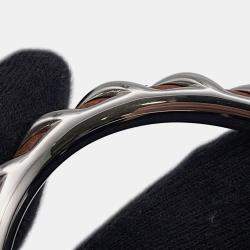 مملوكة مسبقًا سوار هيرمس تورساد مفتوح مقاس T4 معدن بني جلد