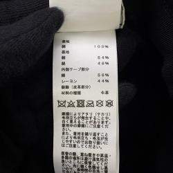 Pre Owned Hermes Hat Fred H Stripe Size 59 Black Cotton100%