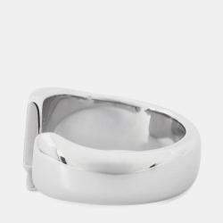 Pre Owned خاتم هيرمس كاروسيل مقاس تي ٥٨ ميدان برتقالي معدن