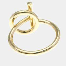 مملوكة مسبقًا خاتم هيرمس إيكاب مرصع بالماس ذهب وردي 18 قيراط خاتم موضة مرصع بالماس ذهب وردي