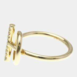 مملوكة مسبقًا خاتم هيرمس إيكاب مرصع بالماس ذهب وردي 18 قيراط خاتم موضة مرصع بالماس ذهب وردي