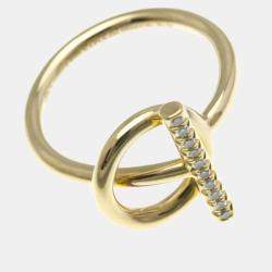 مملوكة مسبقًا خاتم هيرمس إيكاب مرصع بالماس ذهب وردي 18 قيراط خاتم موضة مرصع بالماس ذهب وردي