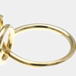 مملوكة مسبقًا خاتم هيرمس إيكاب مرصع بالماس ذهب وردي 18 قيراط خاتم موضة مرصع بالماس ذهب وردي