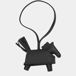 Pre Owned Hermes Robeo Padlock Black Lambskin