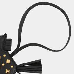 Pre Owned Hermes Robeo Padlock Black Lambskin