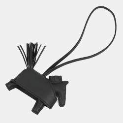 Pre Owned قفل هيومز روديو روبو أسود جلد الحمل مرصّع بحجم متوسط