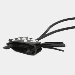 Pre Owned قفل هيومز روديو روبو أسود جلد الحمل مرصّع بحجم متوسط