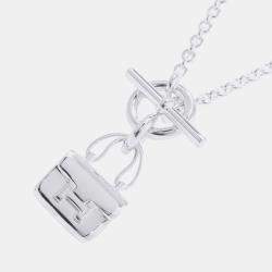 Pre Owned قلادة هيرمس كونستانس أميوليت Sv925