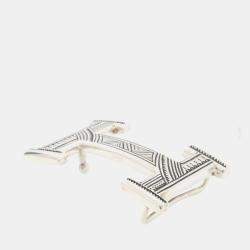 Pre Owned حزام إبزيم توارغ هيرمس فضي SV925