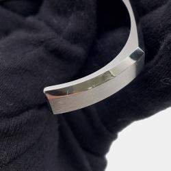 Pre Owned Hermes Toolbox Bangle Size T4 Stainless Steel