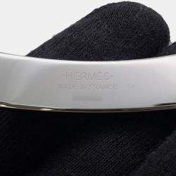 Pre Owned Hermes Toolbox Bangle Size T4 Stainless Steel