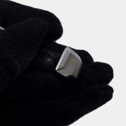 Pre Owned Hermes Toolbox Bangle Size T4 Stainless Steel