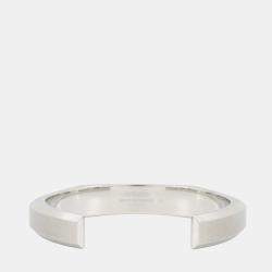 Pre Owned Hermes Toolbox Bangle Size T4 Stainless Steel