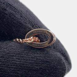 مملوكة مسبقًا قلادة هيرمس بوب آش روكابار مقاس صغير لاكر تجميلي مطلي ذهب