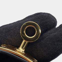 مملوكة مسبقًا حقيبة هيرمس دوبروتور جلد العجل الأسود بوكس حجم 2