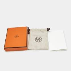 Pre Owned Hermes Mini Pop H Enamel Palladium Plated Necklace