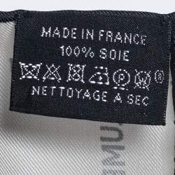 Pre Owned Hermès Grey Nous Sommes Inseparables Silk Scarf 