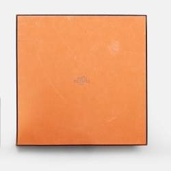 Pre Owned Hermès Grey Nous Sommes Inseparables Silk Scarf 