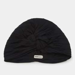Pre Owned Hermes Black Jersey Turban