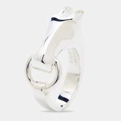 Pre Owned Hermès Galop Sterling Silver Ring Size 51