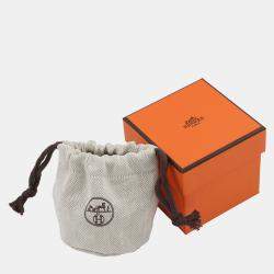 مملوكة مسبقًا Hermes Collier De Chien Bracelet Size T3 Argent Chevre Shamqila