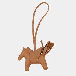 Pre Owned Hermes Rodeo Pegasus Gold Lambskin Size PM