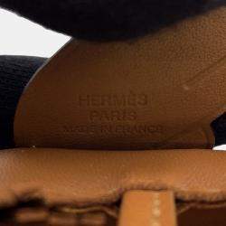 Pre Owned دلاية حقيبة هيرمس روديو بيغاسوس جلد خروف ذهبي مقاس صغير جدًا